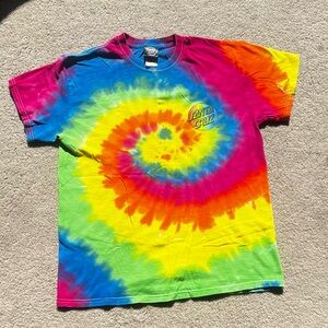 Santa Cruz Skateboards Colorful Tie-Dye T-Shirt